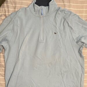 Vineyard Vines Navy and Light Blue Pullover